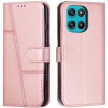 Чехол-книжка с застежкой UniCase Jet Cover для Motorola Moto G57 / G57 Power / G67 Power - Rose Gold: фото 1 из 10