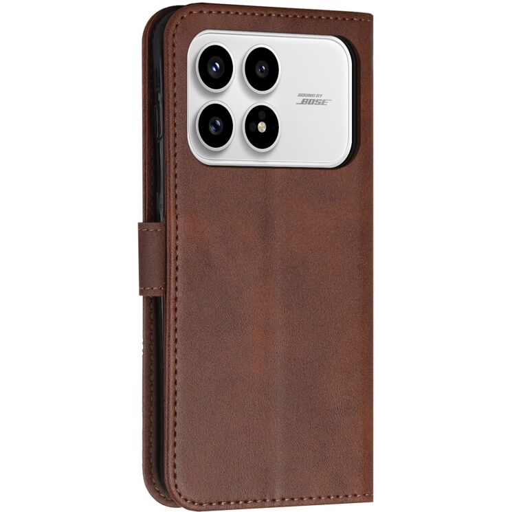 Чехол-книжка с застежкой UniCase Jet Cover для Xiaomi Poco F8 Pro - Brown: фото 5 из 10