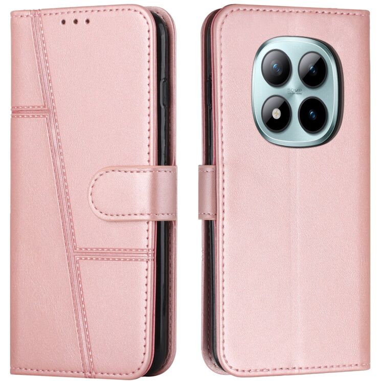 Чехол-книжка с застежкой UniCase Jet Cover для Xiaomi Redmi Note 15 Pro - Rose Gold: фото 1 из 10