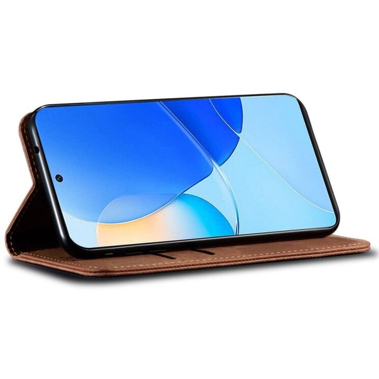 Чехол-книжка с кармашками UniCase Jeans Wallet для Huawei Nova 9 SE - Coffee: фото 6 из 6