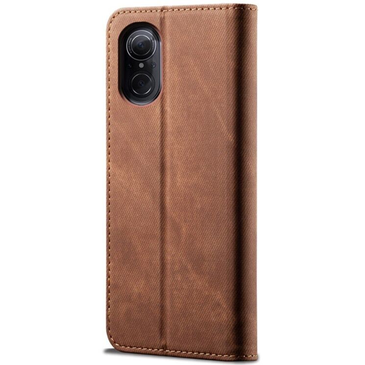 Чехол-книжка с кармашками UniCase Jeans Wallet для Huawei Nova 9 SE - Coffee: фото 3 из 6