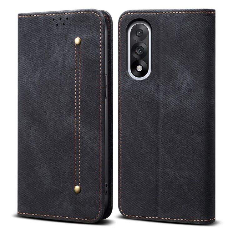 Чехол-книжка с кармашками UniCase Jeans Wallet для OnePlus Nord 5 - Black: фото 1 из 7