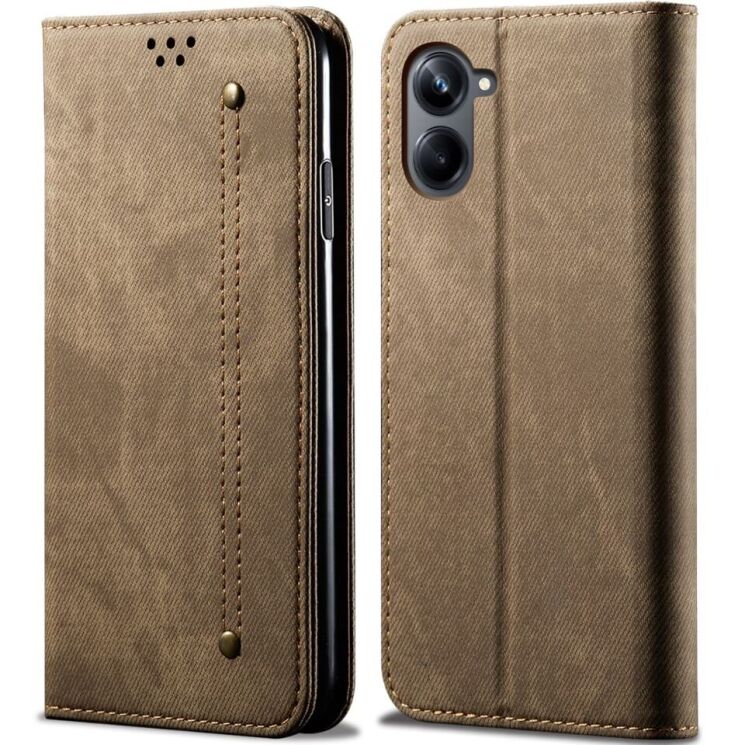 Чехол-книжка UniCase Jeans Wallet для Samsung Galaxy A06 (A065) - Khaki: фото 1 из 6