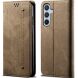 Чехол-книжка UniCase Jeans Wallet для Samsung Galaxy S24 FE (S721) - Khaki (367505K). Фото 1 из 6