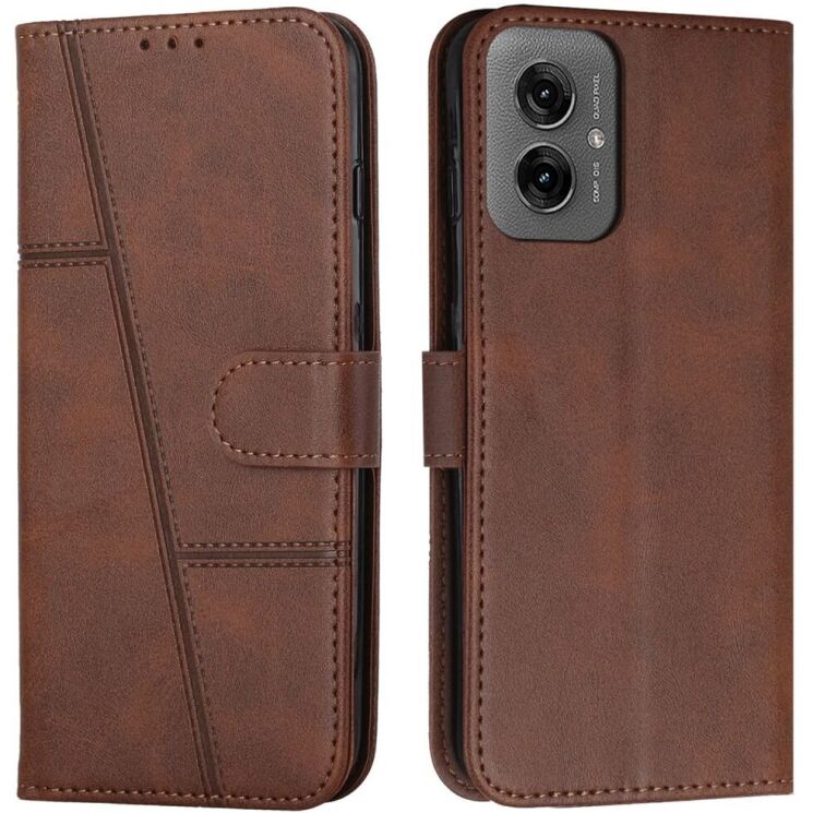 Чехол-книжка UniCase Jet Cover для Motorola Moto G55 - Brown: фото 1 из 10