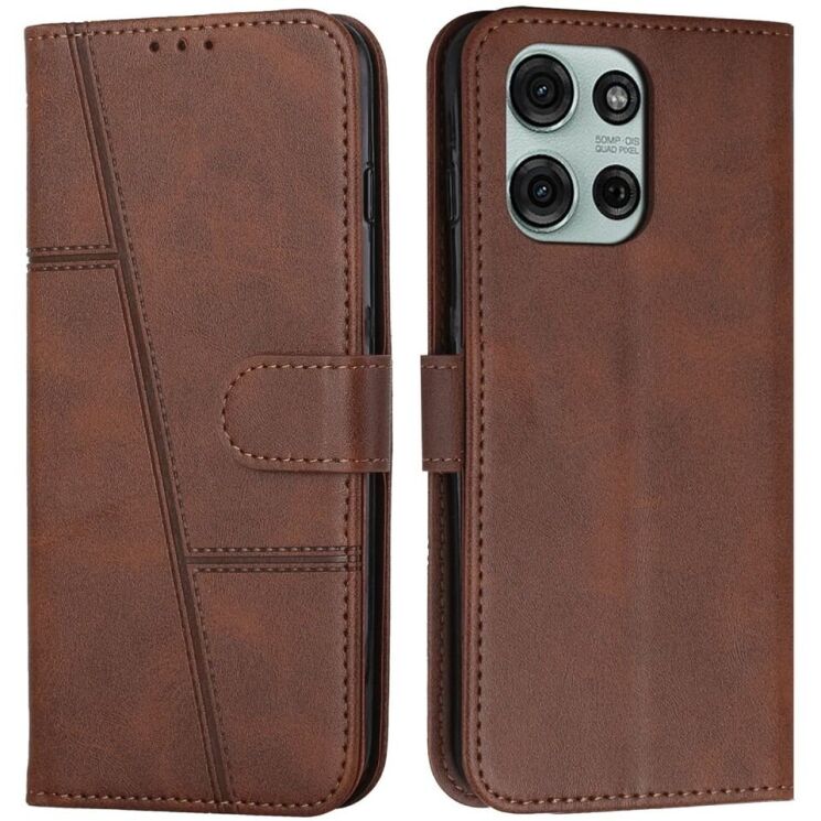 Чехол-книжка UniCase Jet Cover для Motorola Moto G75 - Brown: фото 1 из 10