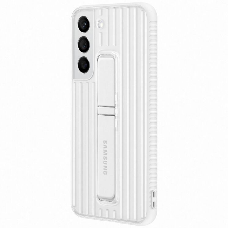 Чехол Protective Standing Cover для Samsung Galaxy S22 (S901) EF-RS901CWEGRU - White: фото 4 из 9