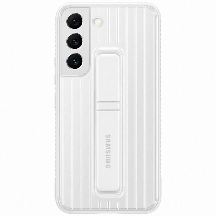 Чехол Protective Standing Cover для Samsung Galaxy S22 (S901) EF-RS901CWEGRU - White: фото 2 из 9