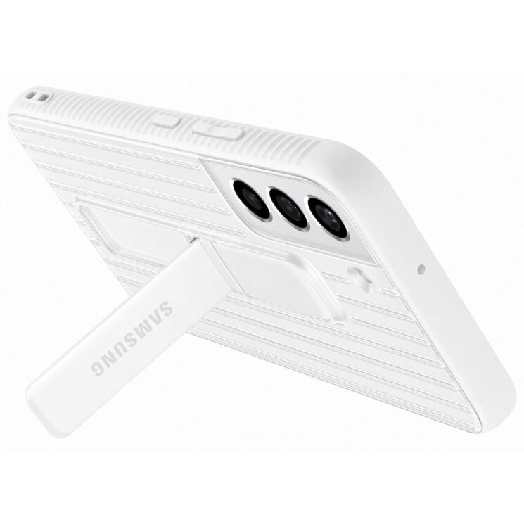 Чехол Protective Standing Cover для Samsung Galaxy S22 (S901) EF-RS901CWEGRU - White: фото 8 из 9