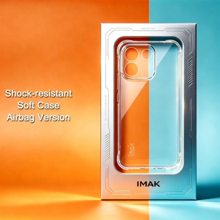 Чехол с усиленными углами IMAK Airbag MAX Case для Xiaomi Redmi Note 17 Pro Max - Transparent: фото 3 из 9