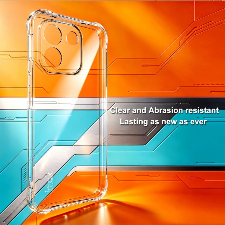 Чехол с усиленными углами IMAK Airbag MAX Case для Xiaomi Redmi Note 17 Pro Max - Transparent: фото 4 из 9