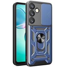 Чехол с защитой камеры Deexe Armor Shield для Samsung Galaxy A57 (A576) - Blue: фото 1 из 9