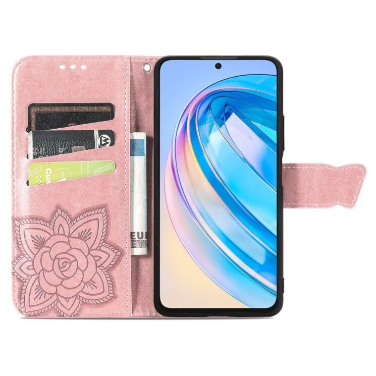 Чехол UniCase Butterfly Pattern для Honor X6a - Rose Gold: фото 2 из 6