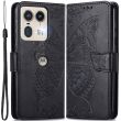 Чехол UniCase Butterfly Pattern для Motorola Edge 50 Ultra - Black (354024B)