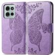 Чехол UniCase Butterfly Pattern для Motorola Moto G75 - Light Purple (367821LV)