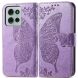 Чехол UniCase Butterfly Pattern для Motorola Moto G75 - Light Purple (367821LV). Фото 1 из 10
