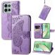 Чехол UniCase Butterfly Pattern для Motorola Moto G75 - Light Purple (367821LV). Фото 4 из 10