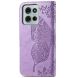 Чехол UniCase Butterfly Pattern для Motorola Moto G75 - Light Purple (367821LV). Фото 6 из 10