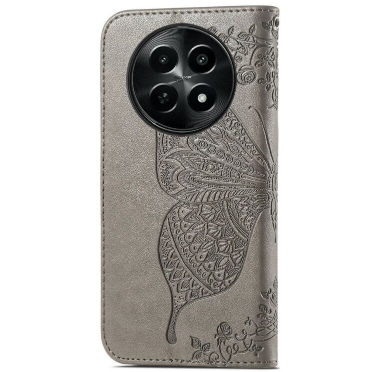 Чехол UniCase Butterfly Pattern для Realme 12 5G - Grey: фото 5 из 8