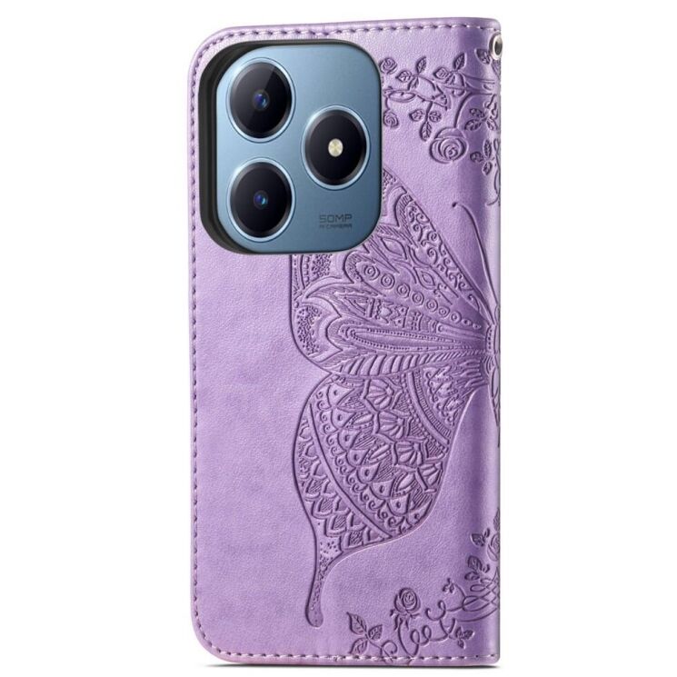 Чехол UniCase Butterfly Pattern для Realme C63 / C61 / Note 60x - Light Purple: фото 6 из 9