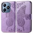 Чехол UniCase Butterfly Pattern для Realme C63 / C61 / Note 60x - Light Purple (359733LV)