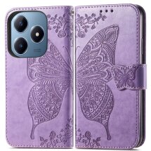 Чехол UniCase Butterfly Pattern для Realme C63 / C61 / Note 60x - Light Purple: фото 1 из 9