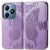Чехол UniCase Butterfly Pattern для Realme C63 / C61 / Note 60x - Light Purple: фото 1 из 9