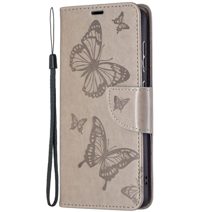 Чехол UniCase Butterfly Pattern для Samsung Galaxy S21 FE (G990) - Grey: фото 3 из 10