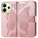 Чехол UniCase Butterfly Pattern для Xiaomi Redmi Note 14 4G - Rose Gold (373474RG). Фото 2 из 14