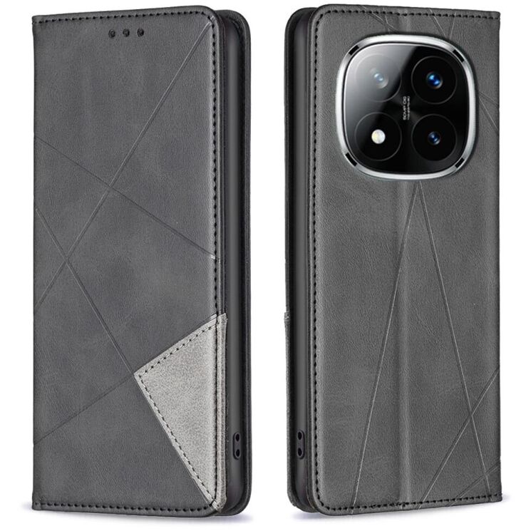 Чехол UniCase Geometric Pattern для Xiaomi Redmi Note 14 Pro 5G / Note 14 Pro Plus - Black: фото 1 из 8
