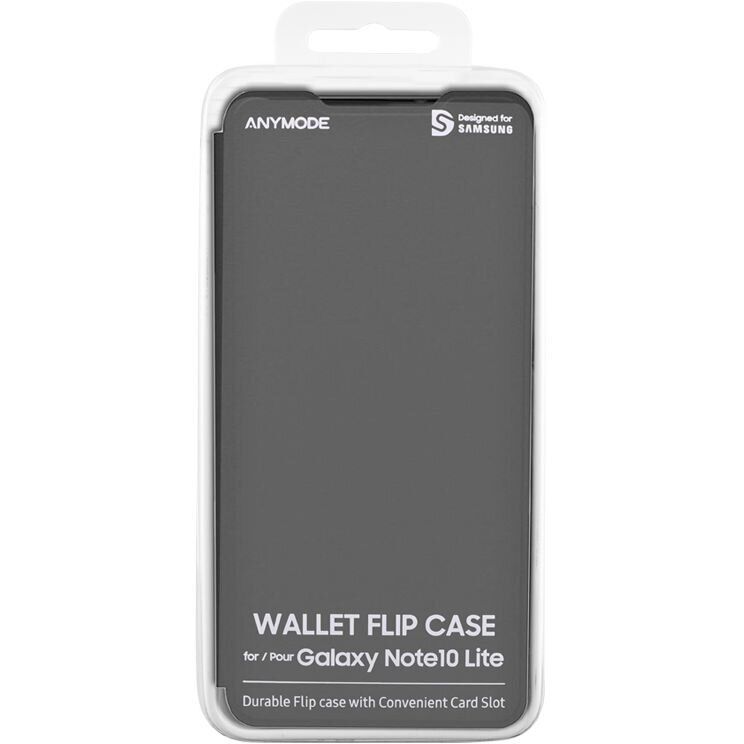 Чехол Wallet Flip Cover для Samsung Galaxy Note 10 Lite (N770) - Black: фото 4 из 4
