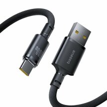 Кабель Baseus New Braided USB to Type-C (100W, 1m) E0426W01 - Black: фото 1 из 7