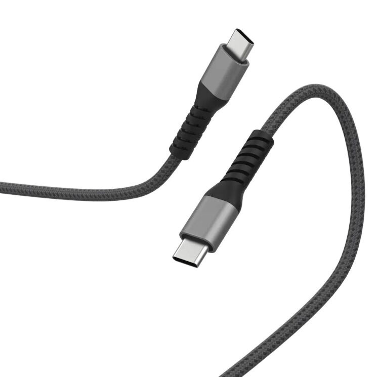 Кабель Sharge Braided Type-C to Type-C (100W, 1.5m) - Black: фото 5 из 10