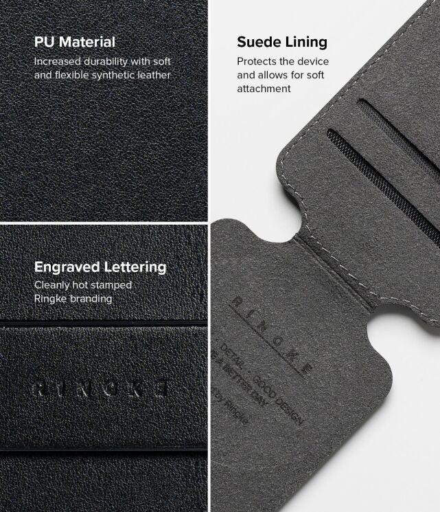 Кардхолдер Ringke Slide Grip Wallet Magnetic Edge (8800293855224) - Black: фото 13 з 17