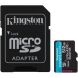 Карта памяти Kingston MicroSDXC Canvas Go Plus Gen4 512GB UHS-I U3 V30 A2 R200 + адаптер (SDCG4/512GB) - Black (945171). Фото 1 из 3
