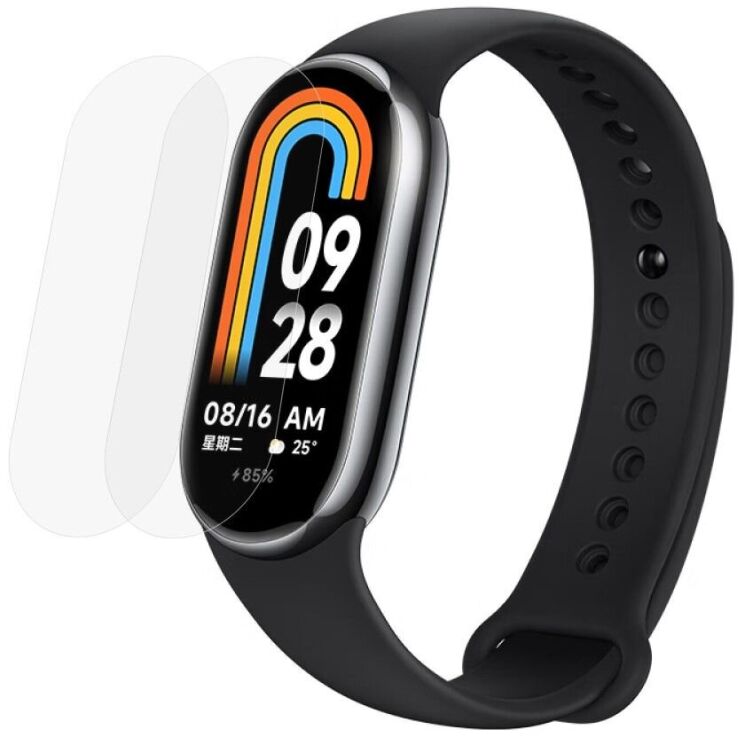 Комплект защитных пленок Deexe Clear Film для Xiaomi Mi Smart Band 8: фото 1 из 3