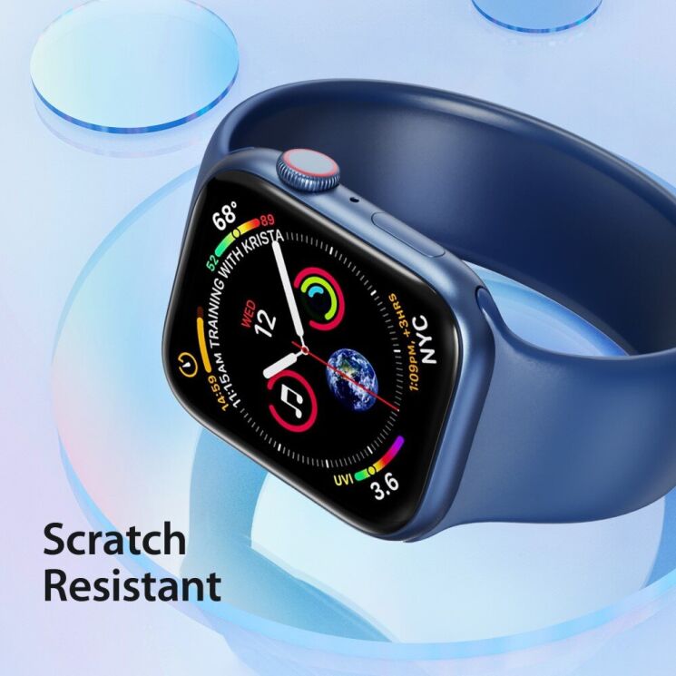 Комплект защитных пленок DUX DUCIS 3D Curved Screen для Apple Watch 10 46 mm - Black: фото 7 из 11