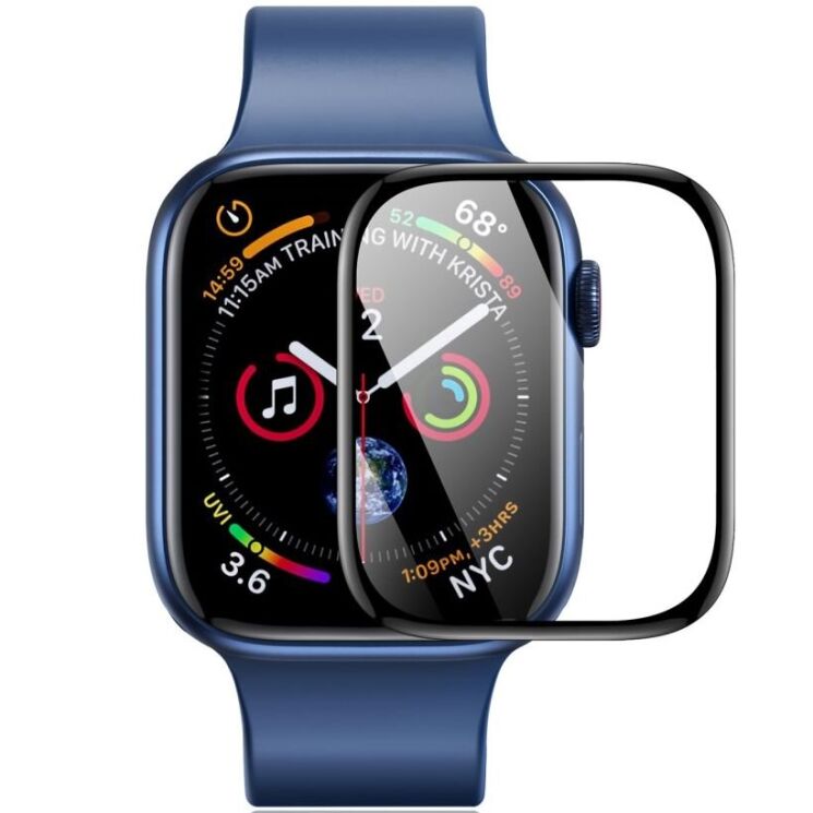 Комплект защитных пленок DUX DUCIS 3D Curved Screen для Apple Watch 10 46 mm - Black: фото 2 из 11