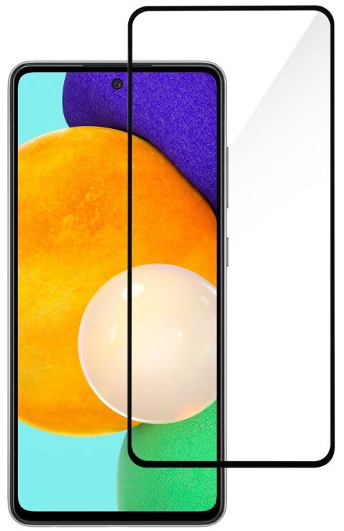 Комплект захисних стекол (2 в 1) 2E Basic Full Glue для Samsung Galaxy A52 (A525) / A52s (A528) - Black: фото 1 з 6