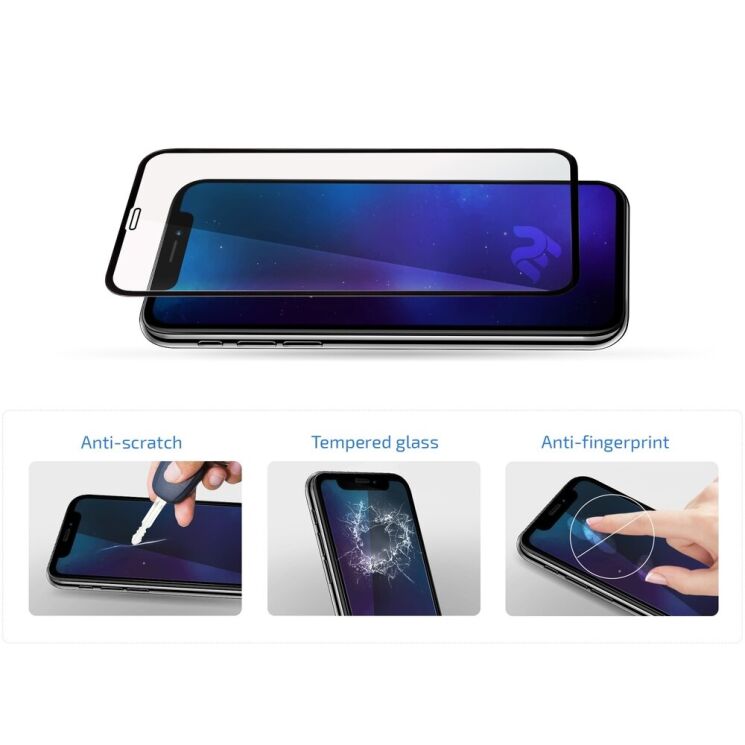 Комплект захисних стекол (2 в 1) 2E Basic Full Glue для Samsung Galaxy A52 (A525) / A52s (A528) - Black: фото 3 з 6