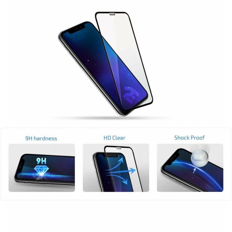 Комплект захисних стекол (2 в 1) 2E Basic Full Glue для Samsung Galaxy A52 (A525) / A52s (A528) - Black: фото 4 з 6