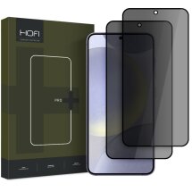 Комплект захисних стекол (2шт) HOFI Anti Spy Glass Pro+ для Samsung Galaxy S25 Plus (S936) - Black: фото 1 з 6