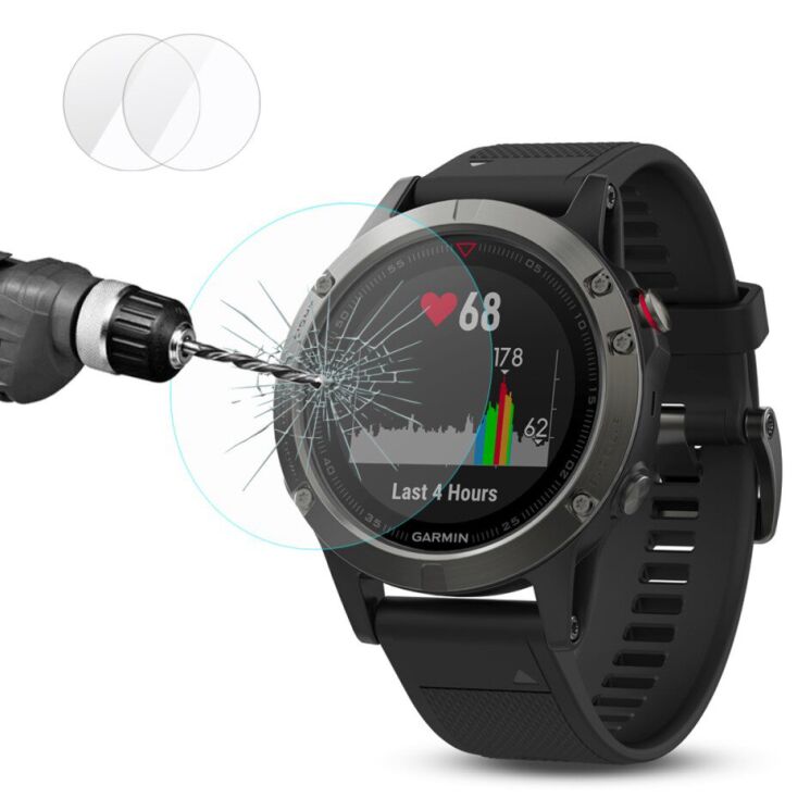 Комплект защитных стекол HAT PRINCE 0.2mm для Garmin Fenix 5: фото 2 из 8
