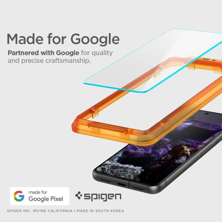 Комплект защитных стекол Spigen (SGP) GLAS.tR AlignMaster для Google Pixel 8: фото 7 из 12