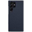 Кожаный чехол MELKCO Leather Case для Samsung Galaxy S23 Ultra (S918) - Dark Blue (321046DB)