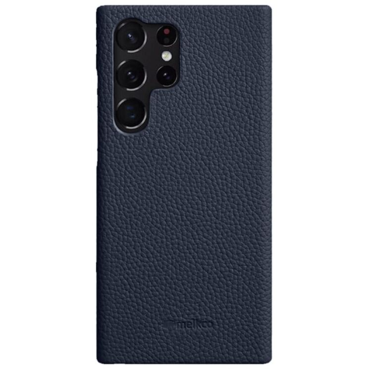 Кожаный чехол MELKCO Leather Case для Samsung Galaxy S23 Ultra (S918) - Dark Blue: фото 1 из 7