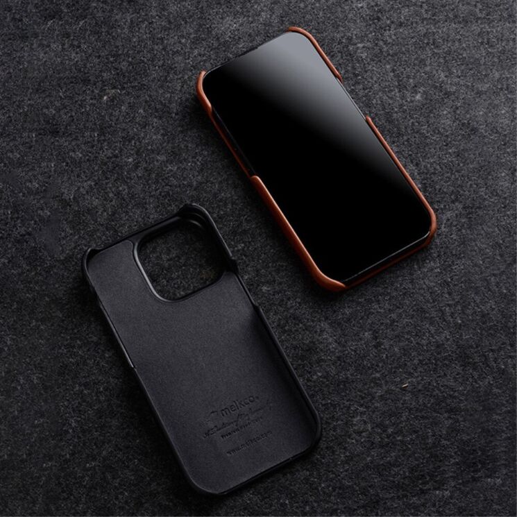 Кожаный чехол MELKCO Regal Snap для Apple iPhone 15 Pro - Brown: фото 8 из 8
