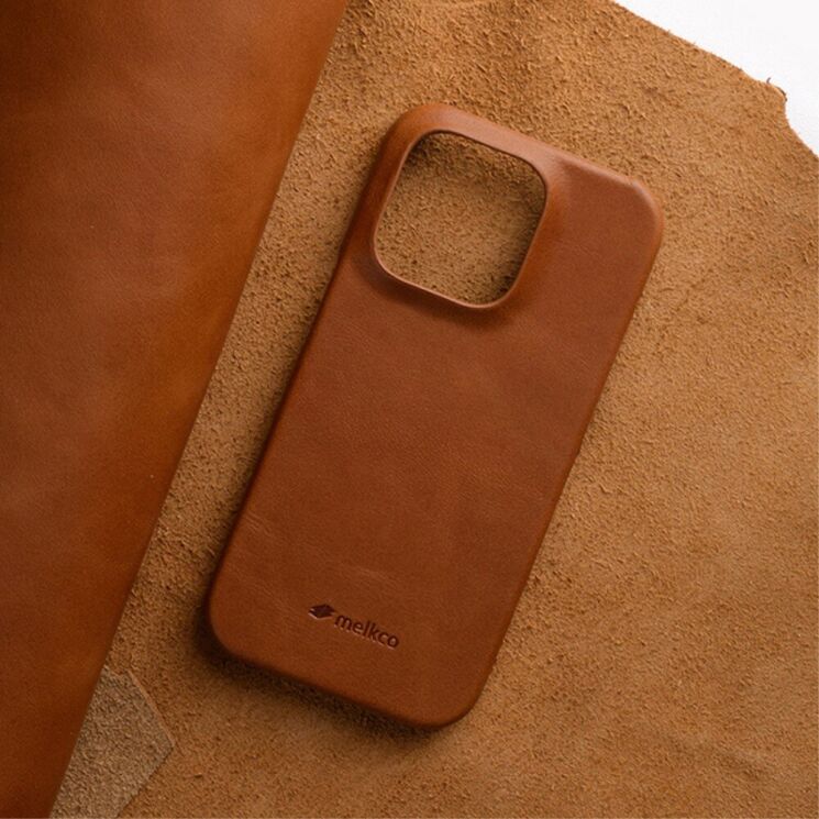 Кожаный чехол MELKCO Regal Snap для Apple iPhone 15 Pro - Brown: фото 3 из 8
