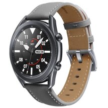 Шкіряний ремінець Deexe Genuine Leather для годинників з шириною кріплення 22мм - Grey: фото 1 з 2