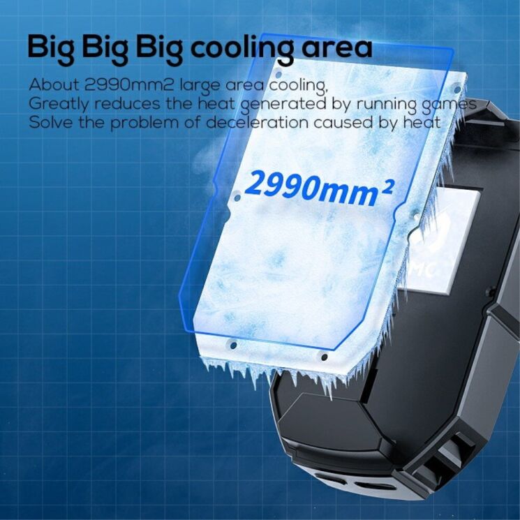 Кулер-вентилятор для смартфона MEMO Phone Cooler - Black: фото 5 з 18